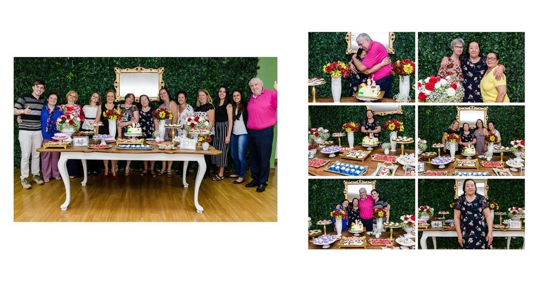  fotos dos convidados no album de aniversario de 81 anos da maria