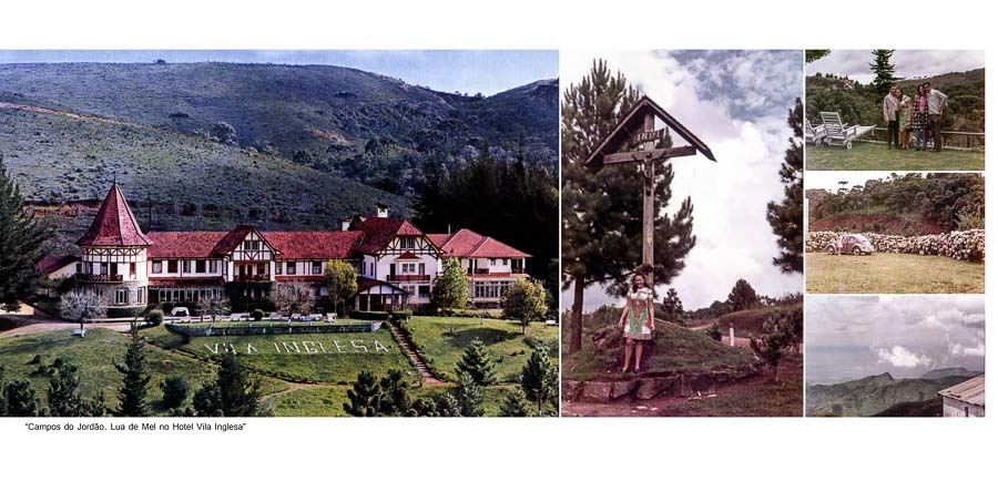 paginas com a viagem de lua de mel  album de casamento fotos restauradas em cores bia e jehud por clovis augusto mundareu albuns