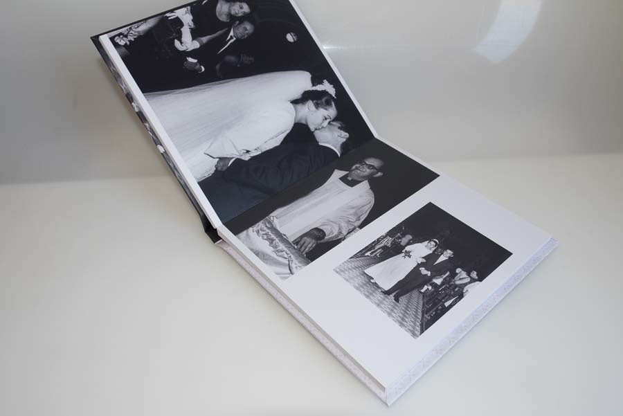 album de casamento com fotos restauradas bia jehud abertura panoramica Bauru sp por clovis augusto mundareu albuns