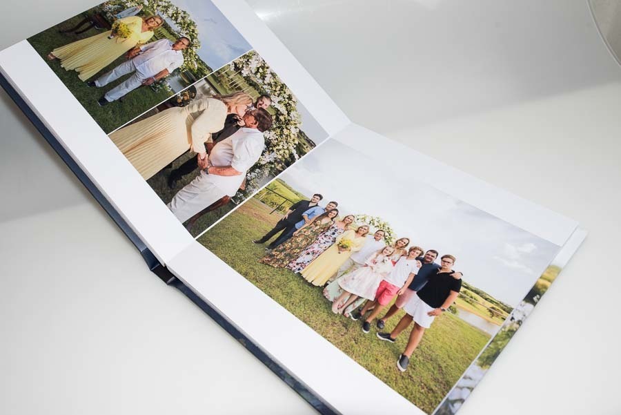 album aberto de fotos na fazenda bodas de ouro aida e Joao sao paulo, SP album abertura panoramica por clovis augusto mundareu albuns