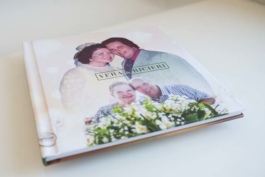 capa do album de bodas de esmeraldas vera e ricieri santo andre, SP album de fotos restauradas  por clovis augusto mundareu albuns