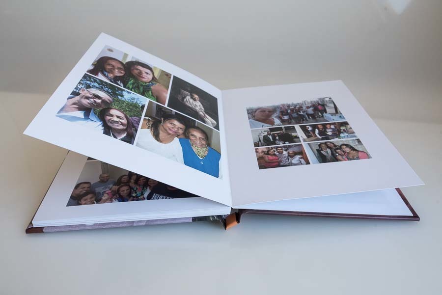 album de aniversario de 90 anos da vó Maria com as paginas panoramicas abertas Sao paulo SP album de fotos para leila por Clovis Augusto com a marca Mundareu Albuns