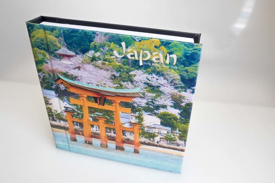 album de viagem Japao china estados unidos capa escolhida para iolanda são paulo sp album de fotos por Clovis Augusto com a marca Mundareu Albuns