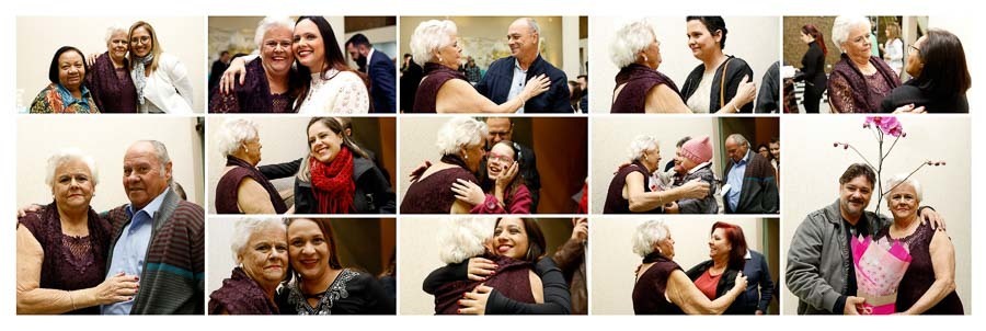 recepcao dos convidados no album de aniversario de 80 anos da iracema Santo Andre SP album de fotos por Clovis Augusto com a marca Mundareu Albuns