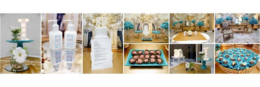 paginas com fotos de decoração do salao no album de aniversario de 80 anos da iracema Santo Andre SP album de fotos por Clovis Augusto com a marca Mundareu Albuns