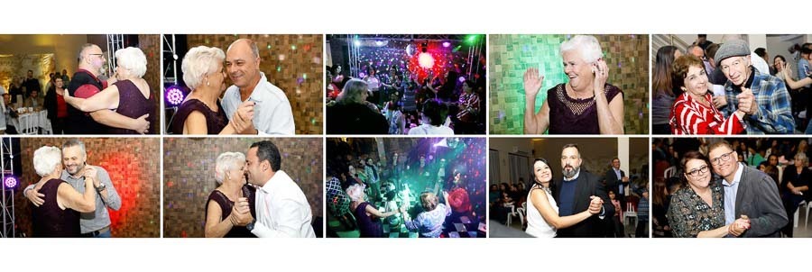 fotos da pista de danca no album de aniversario de 80 anos da iracema Santo Andre SP album de fotos por Clovis Augusto com a marca Mundareu Albuns