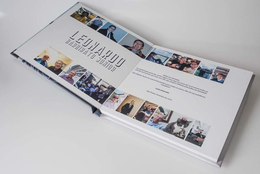 pagina de abertura do album de aniversario Leonardo Campo Grande MT album de fotos por Clovis Augusto