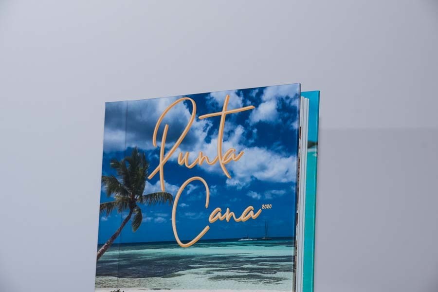 Detalhe da capa do album de viagem punta cana livia e sergio Santo Andre SP album de fotos por Clovis Augusto