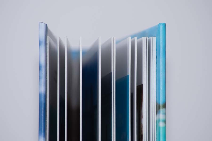 close das paginas do album aberto de viagem punta cana livia e sergio Santo Andre SP album de fotos por Clovis Augusto com a marca Mundareu Albuns