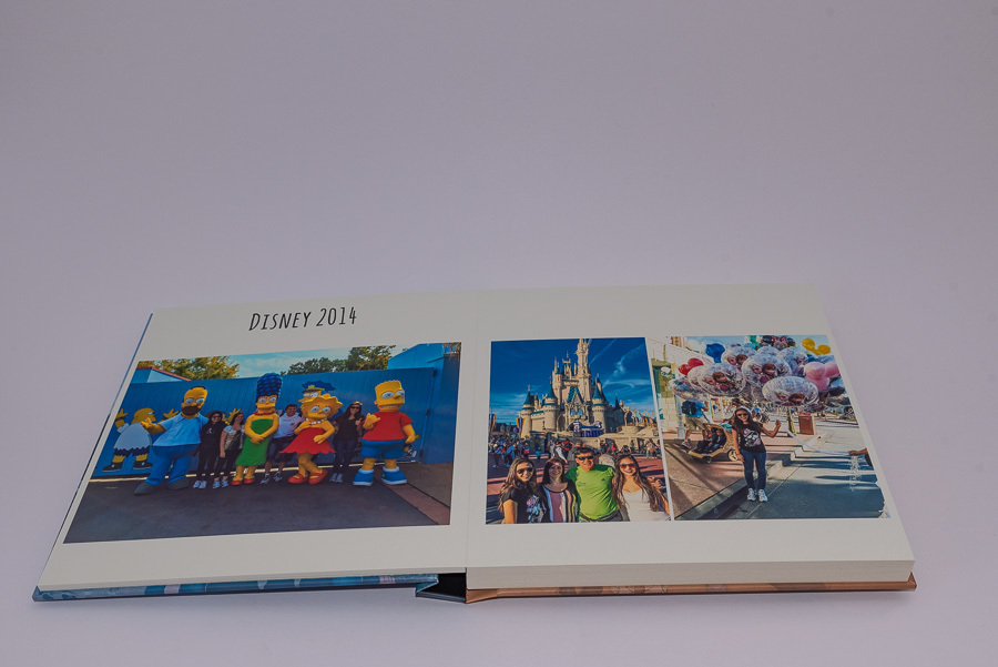 paginas abertas na disney em 2011 no album de viagem estados unidos disney da beatriz e sua irma Santo Andre SP album de fotos de viagens por Clovis Augusto com a marca Mundareu Albuns
