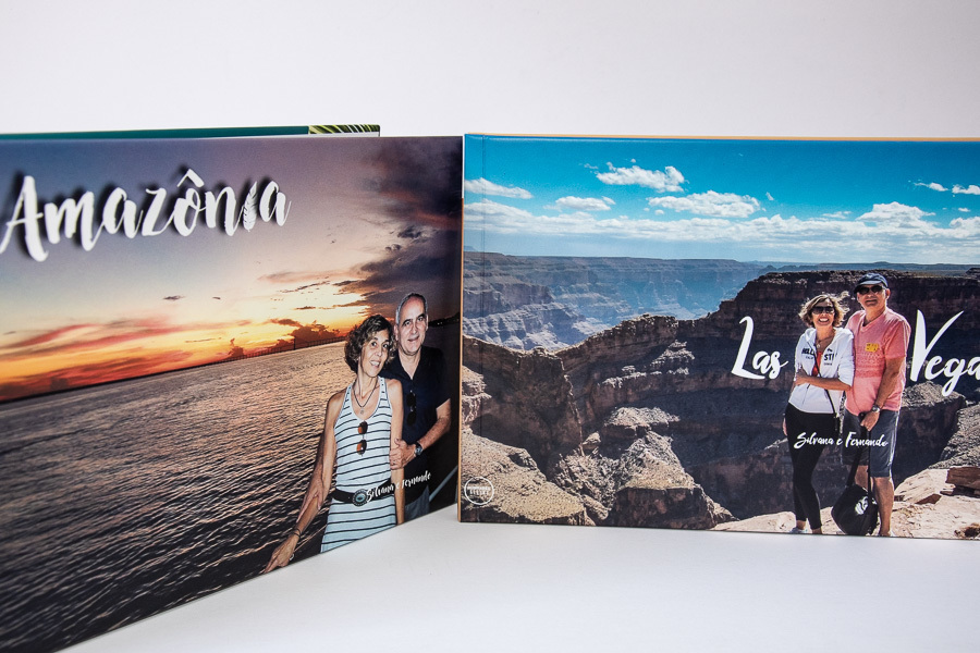 foto com a capa de 2 albuns de viagem amazonia chile las vegas fernando Silvana Santo Andre SP 3 albuns de fotos em santo andre sp por Clovis Augusto com a marca Mundareu Albuns