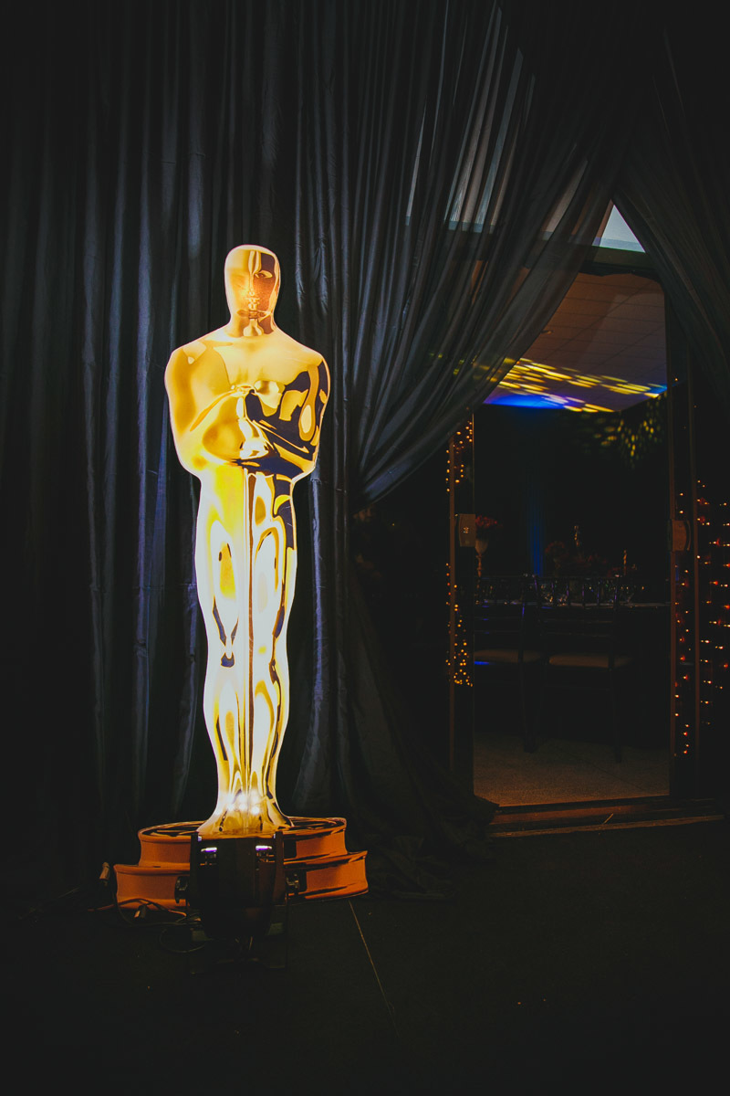 Detalhe da decoração, tema Oscar
