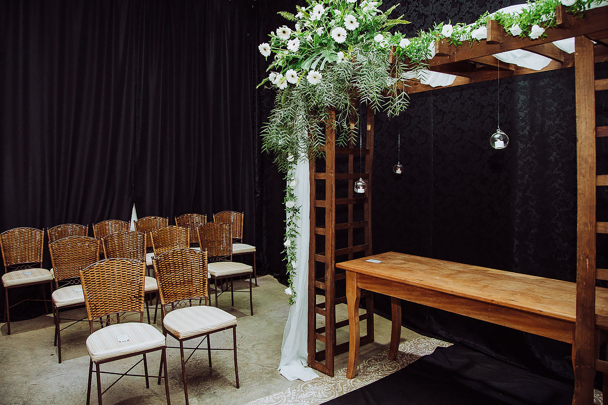 detalhes do altar, decoração do casamento