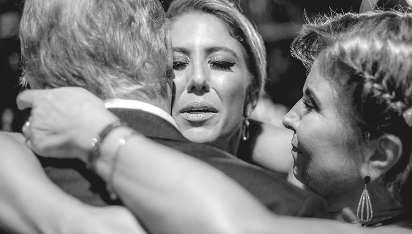 emoção no casamento