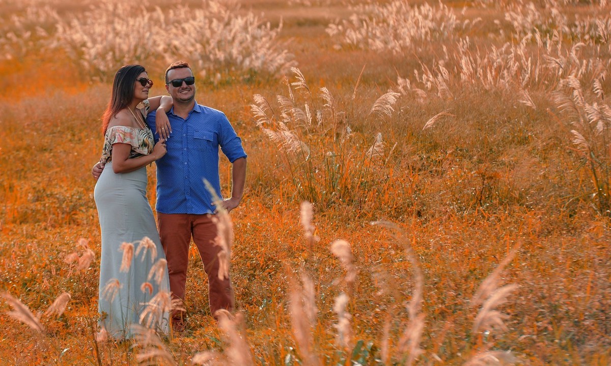 Quando os noivos são divertidos e começa a fazer poses no pré wedding o Fotografo André Monteiro não perde