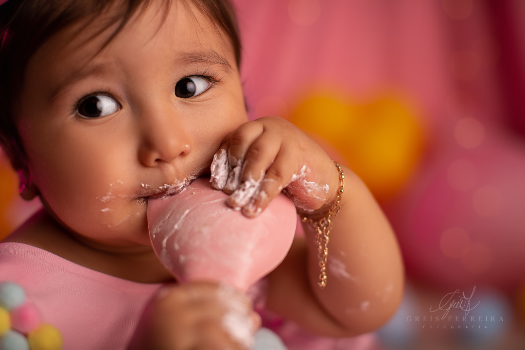 smash the cake circo rosa ensaio de aniversario