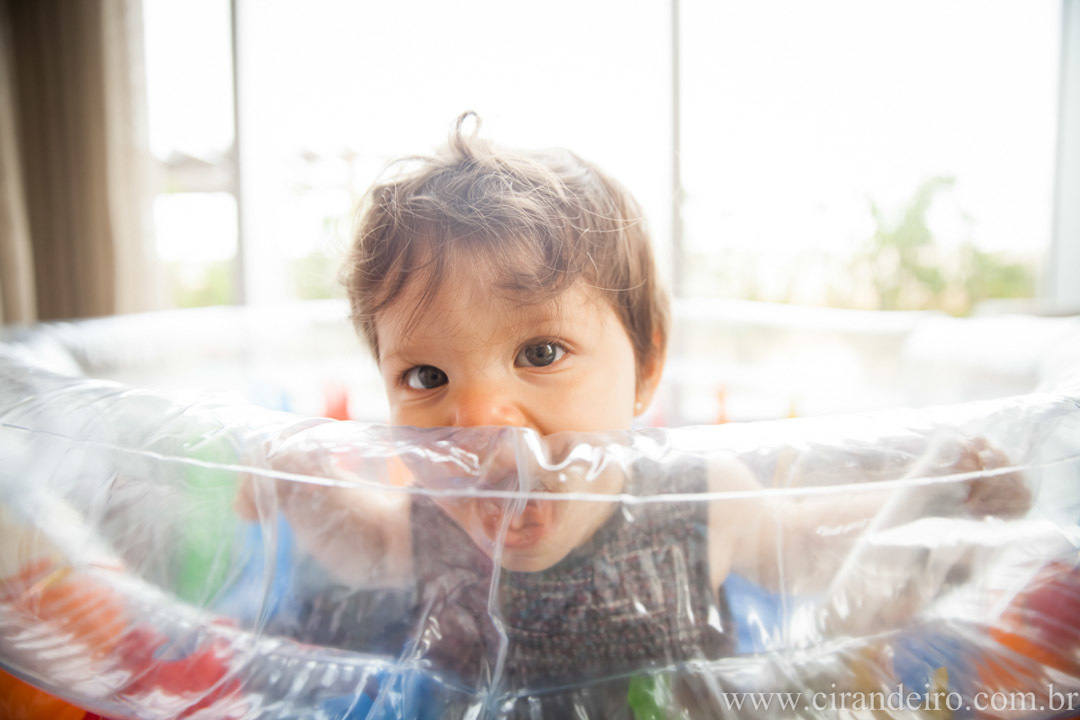 festa de aniversario em casa de bebe menina de 1 ano com tema fundo do mar
