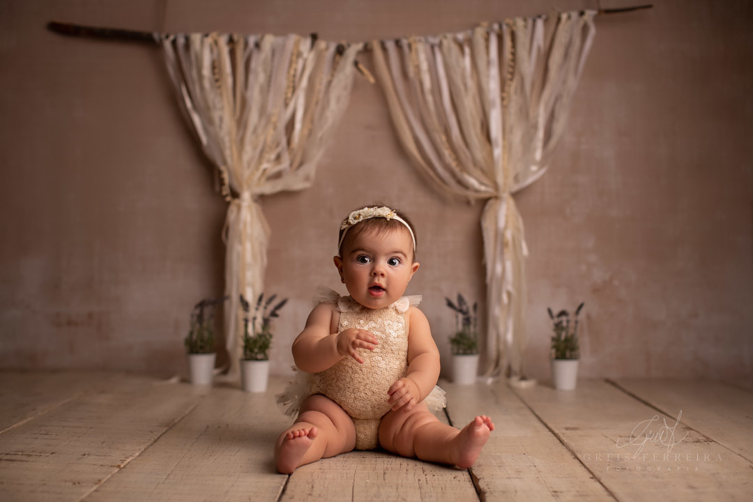 ensaio de bebe menina 6 meses