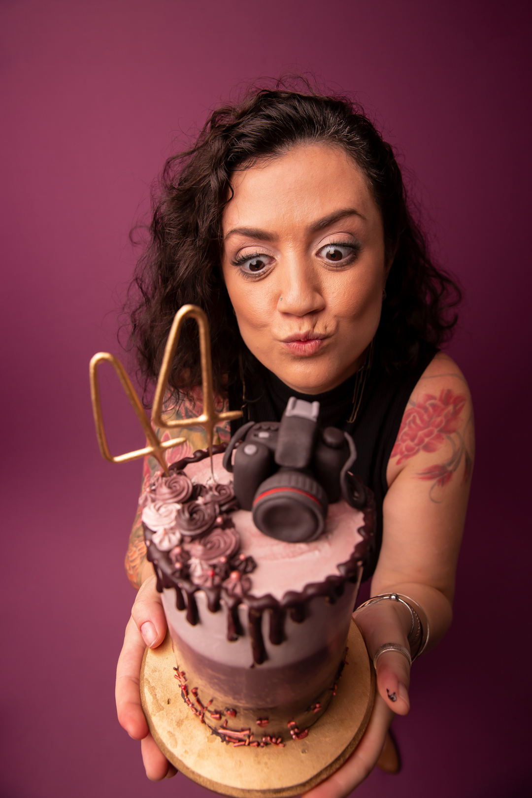 smash the cake 40 anos adulto mulher