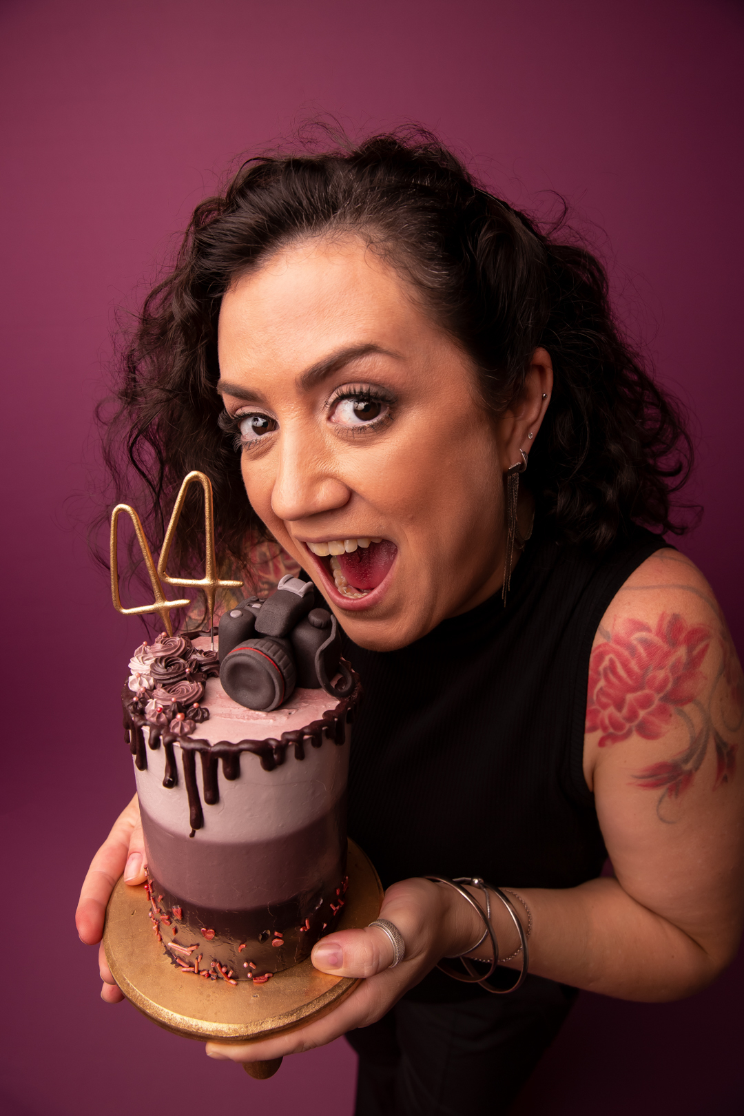 smash the cake 40 anos adulto mulher