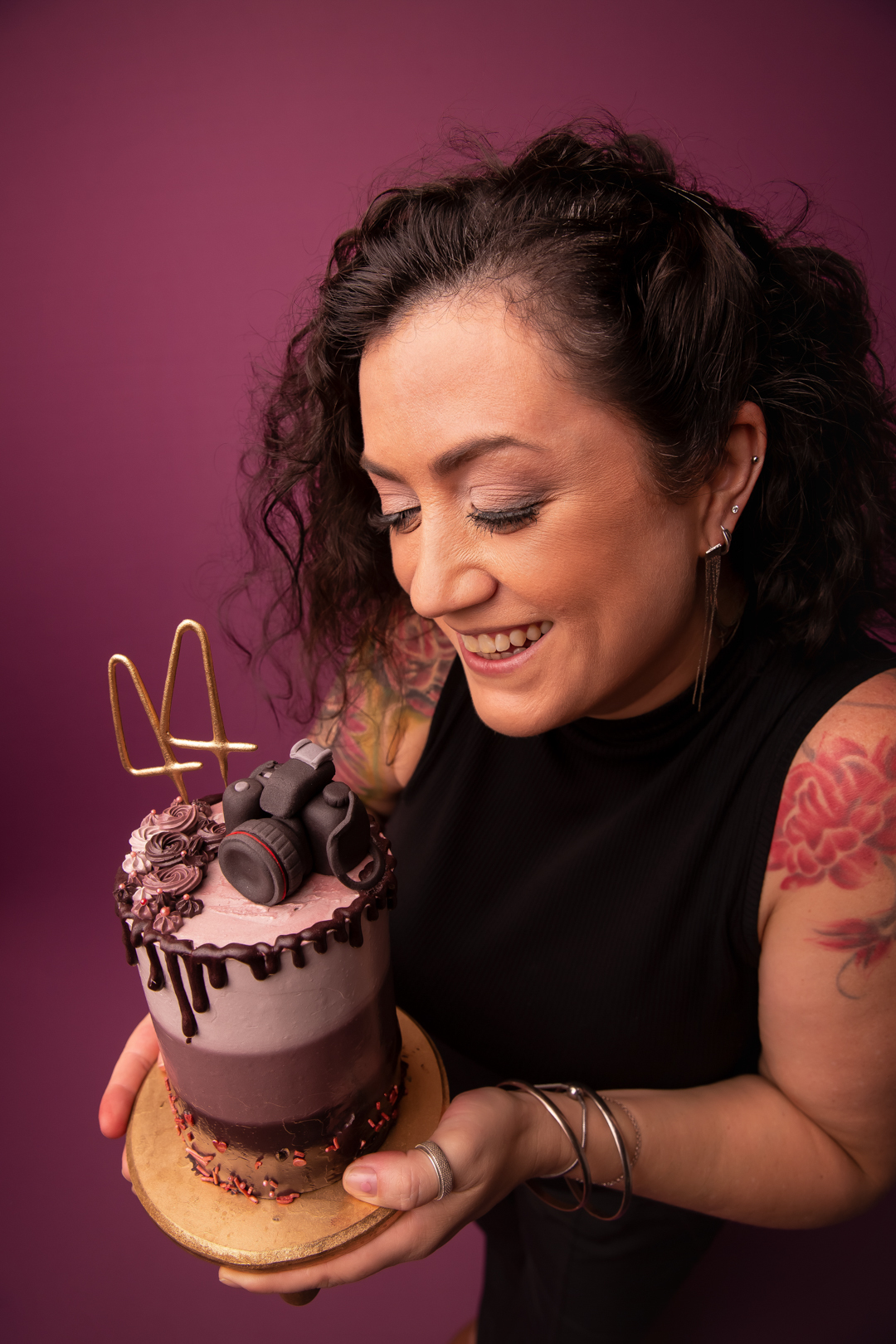 smash the cake 40 anos adulto mulher