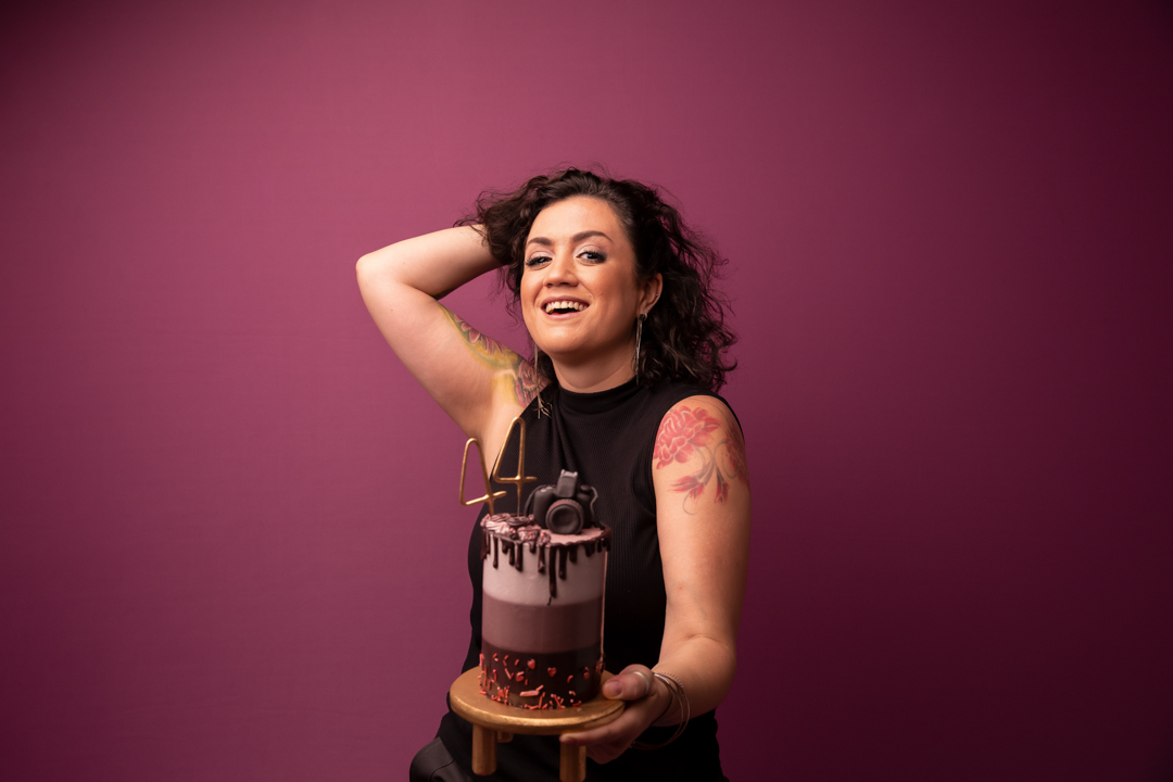 smash the cake 40 anos adulto mulher