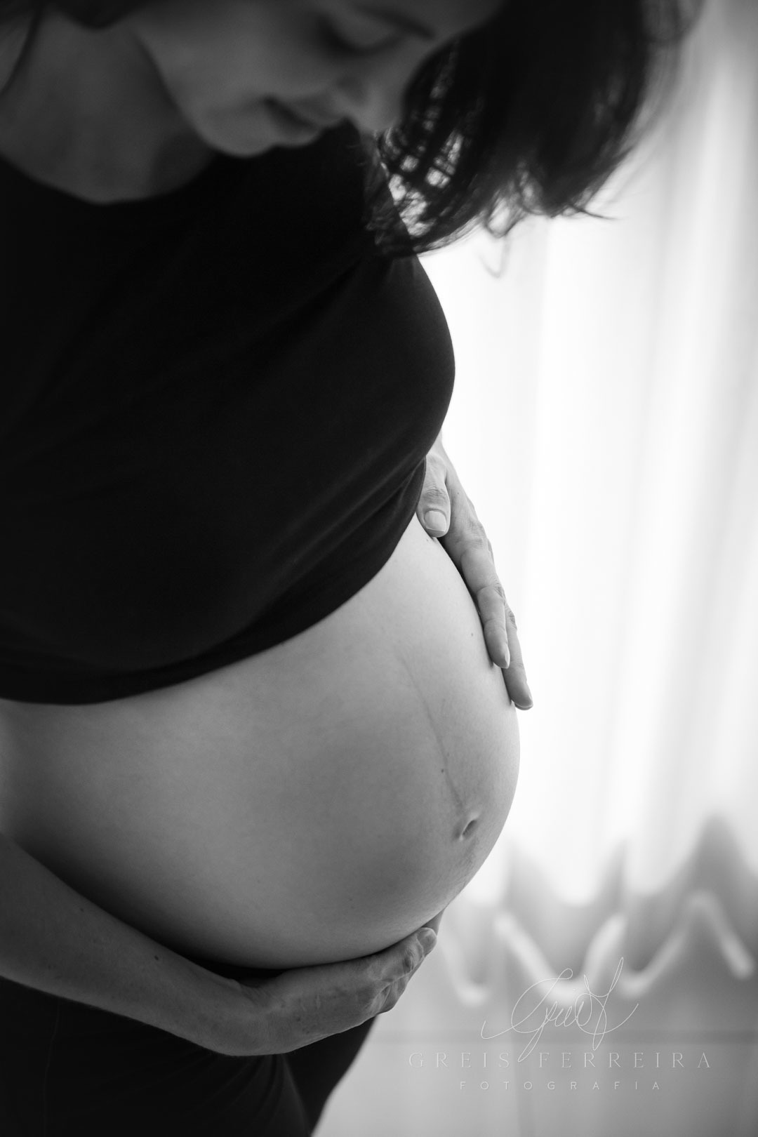 Ensaio Gestante em casa 30 semanas foto gestação
