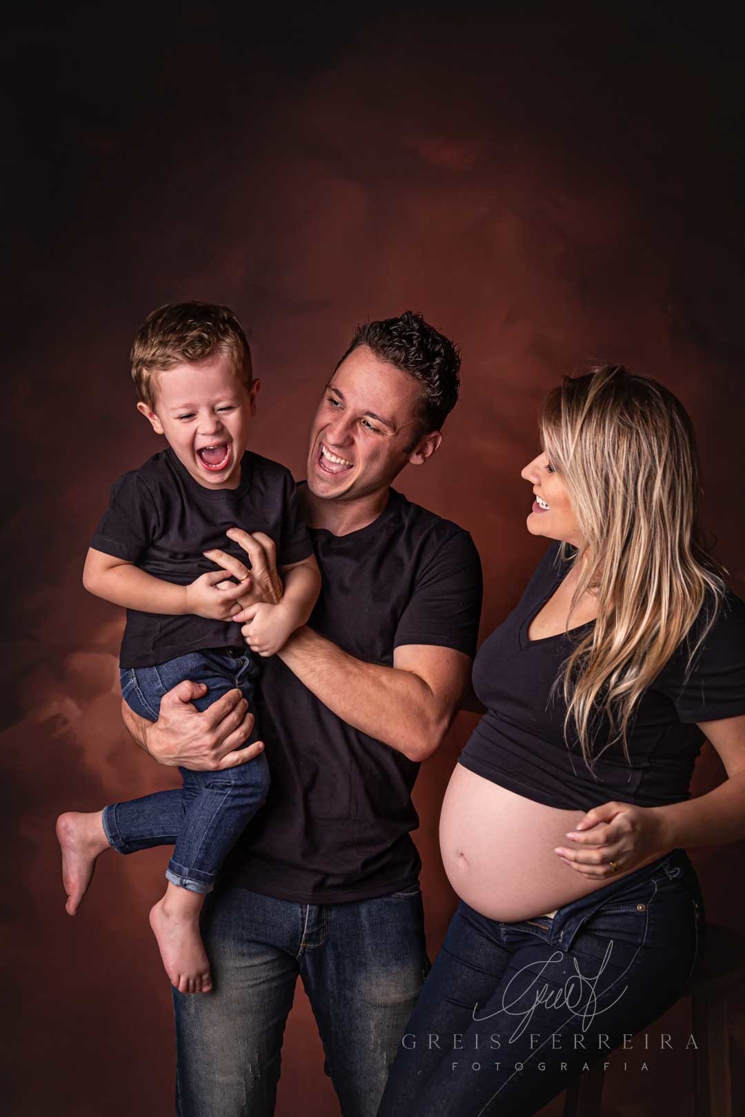 Ensaio Gestante 30 semanas foto gestação familia pai marido filho