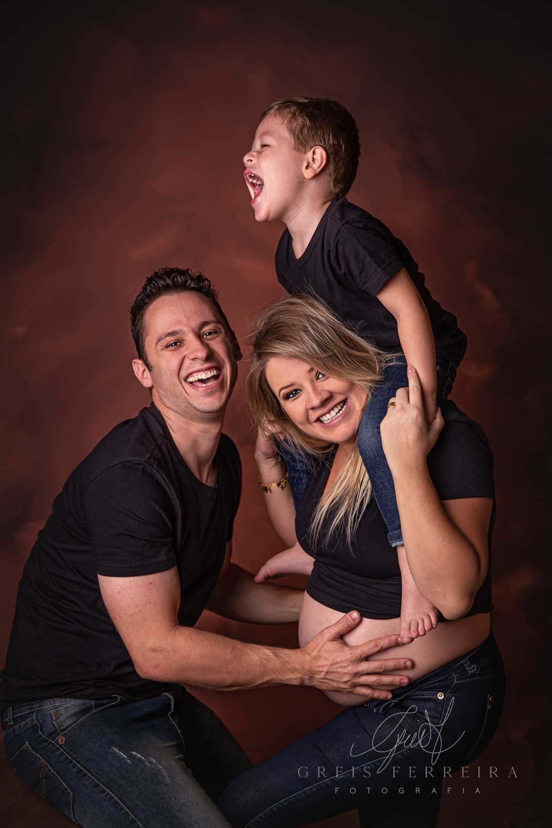 Ensaio Gestante 30 semanas foto gestação familia pai marido filho