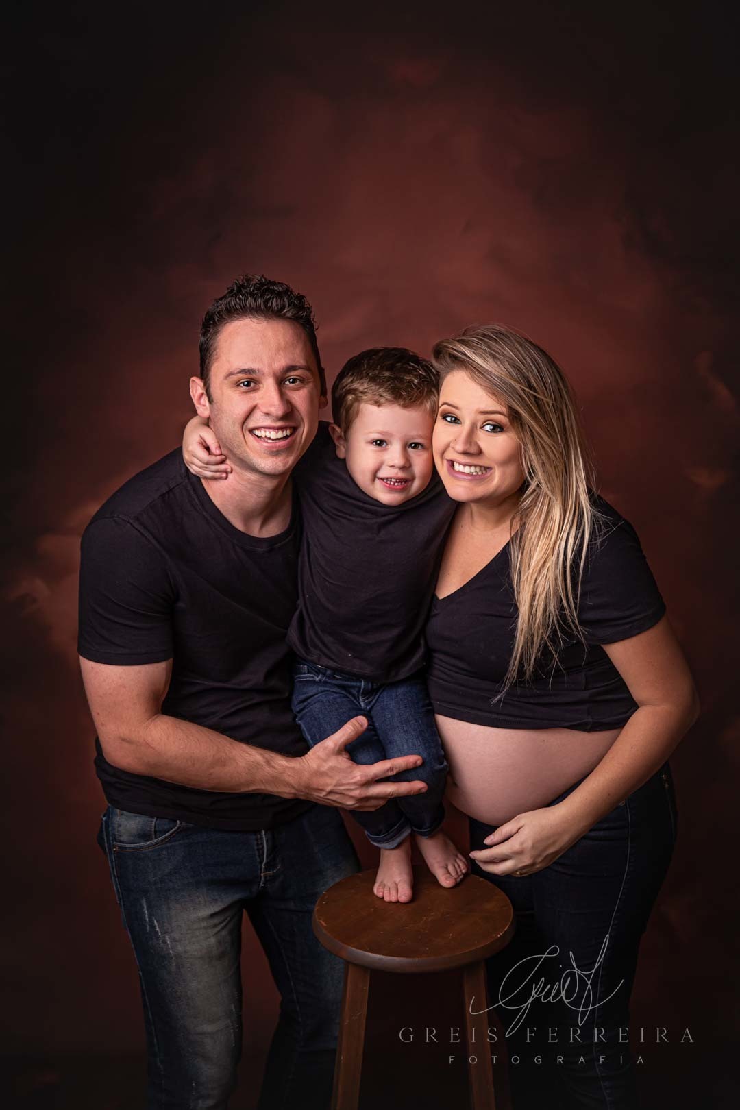 Ensaio Gestante 30 semanas foto gestação familia pai marido filho