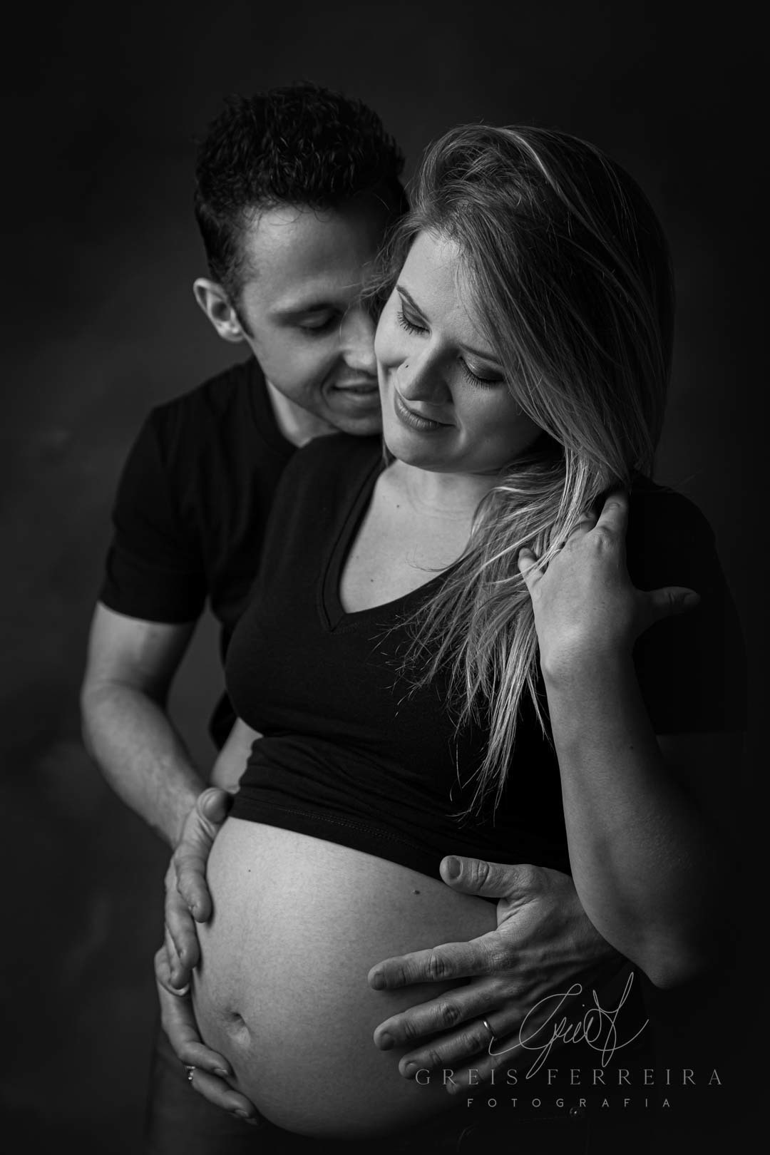 Ensaio Gestante 30 semanas foto gestação familia pai marido