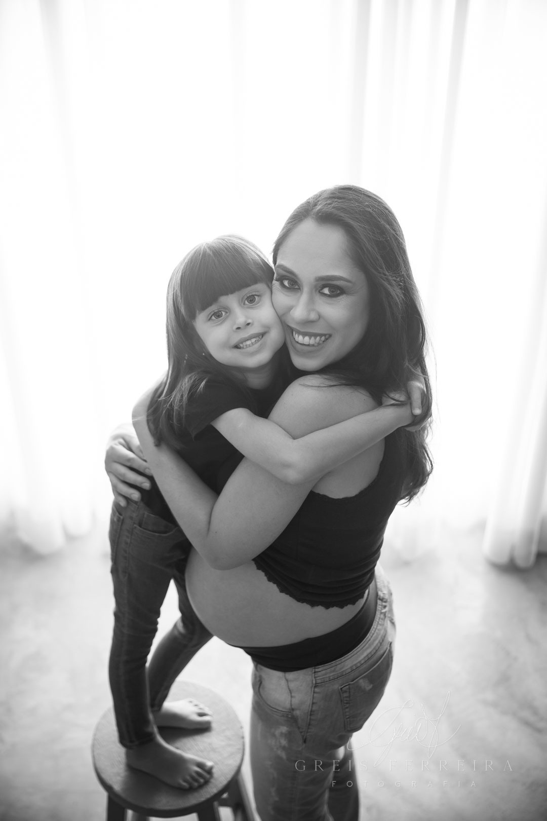 Ensaio Gestante 30 semanas foto gestação familia filha