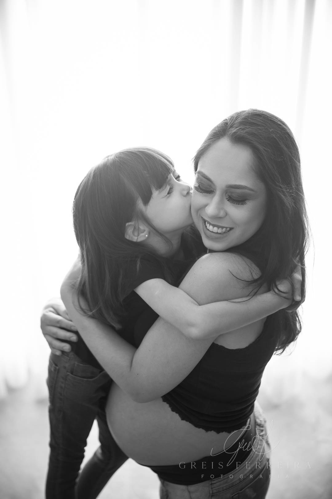 Ensaio Gestante 30 semanas foto gestação familia filha