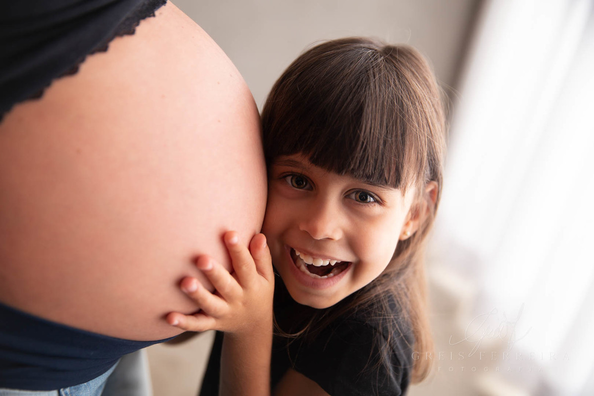 Ensaio Gestante 30 semanas foto gestação familia filha