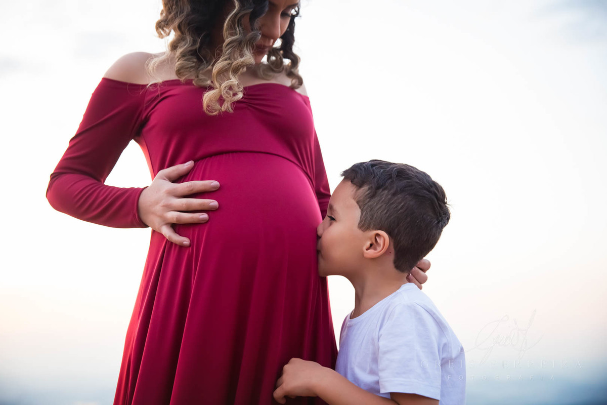 Ensaio Gestante externo 30 semanas foto gestação familia filho