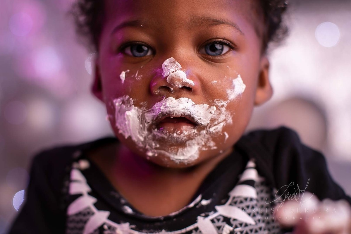 smash the cake pantera negra bebe preto olhos azuis