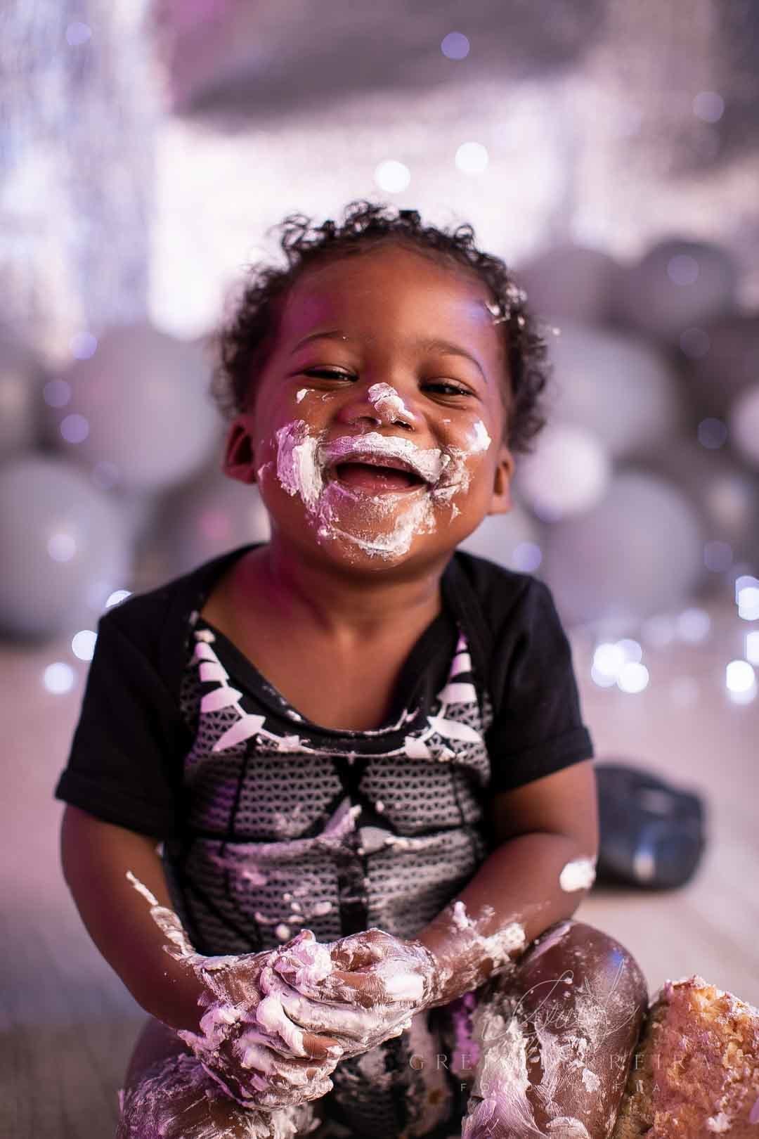 smash the cake pantera negra bebe preto olhos azuis