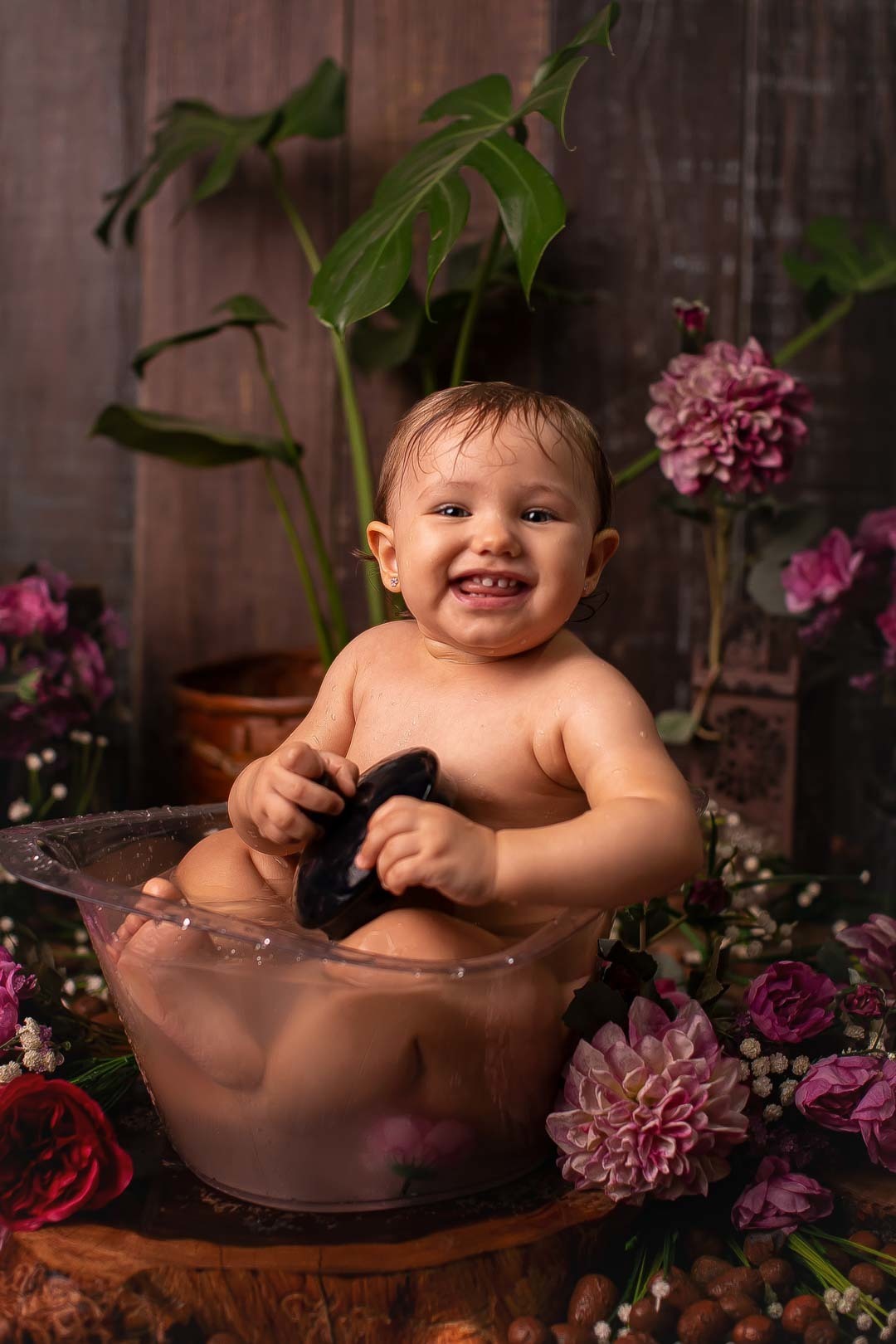 hora do banho spa bebe menina 1 ano bebe 11 meses