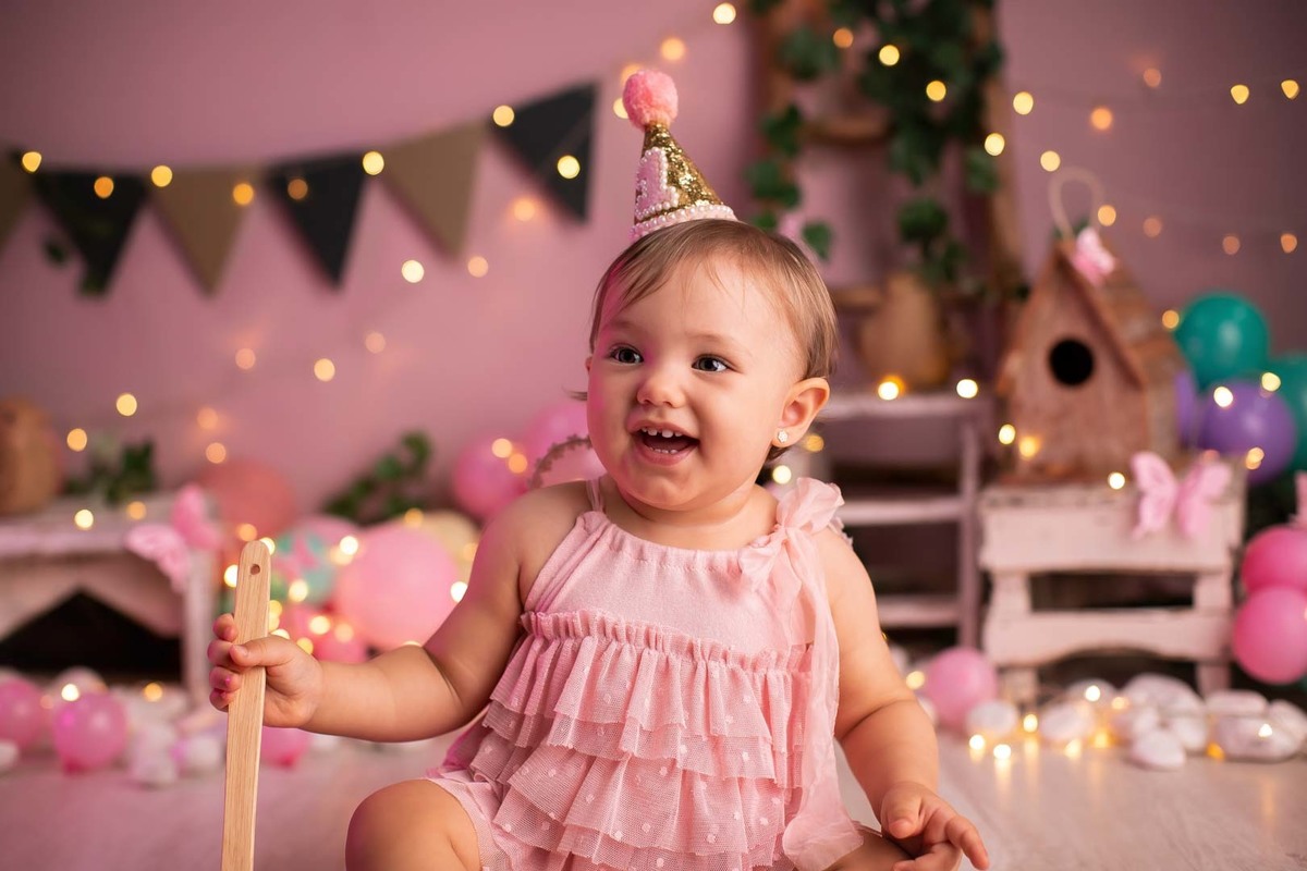 smash the cake jardim encantado menina 1 ano bebe 11 meses