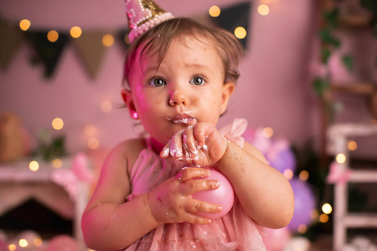 smash the cake jardim encantado menina 1 ano bebe 11 meses