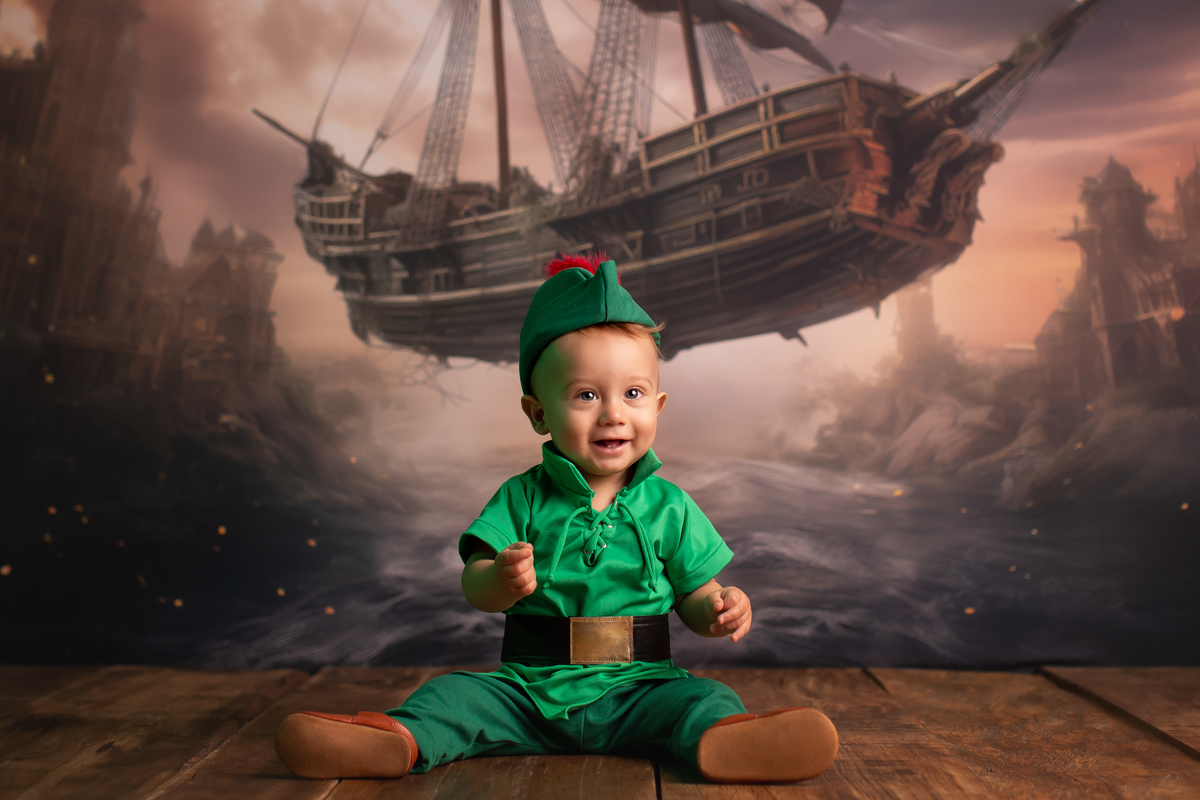 ensaio bebe peter pan 11 meses 