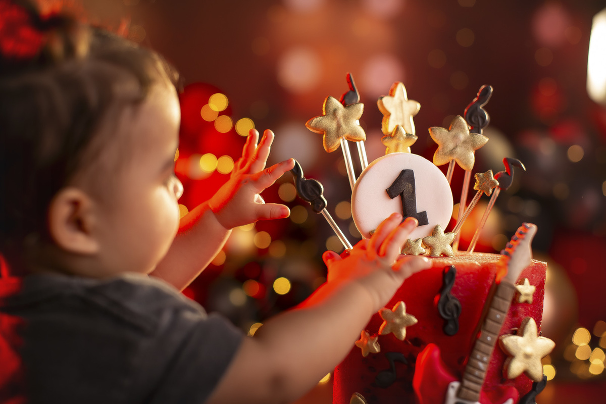 smash the cake fruit 1 ano menina rock