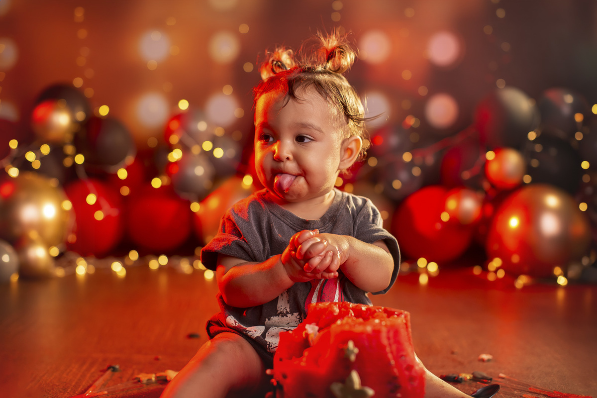 smash the cake fruit 1 ano menina rock