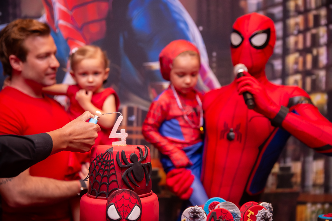 festa de aniversario 4 anos homem aranha