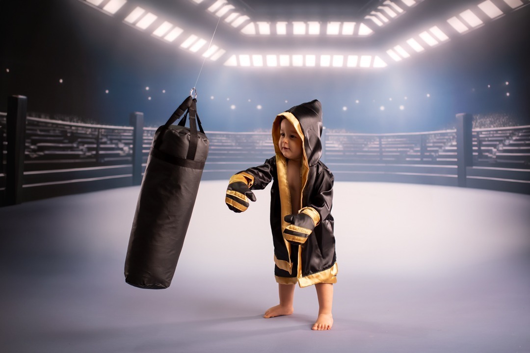 ensaio infantil luta box mma menino UFC