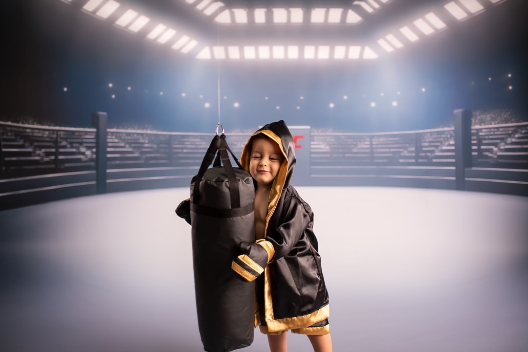ensaio infantil luta box mma menino UFC