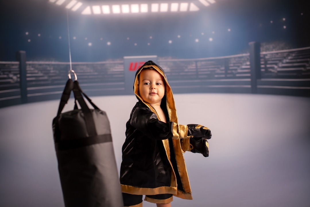 ensaio infantil luta box mma menino UFC
