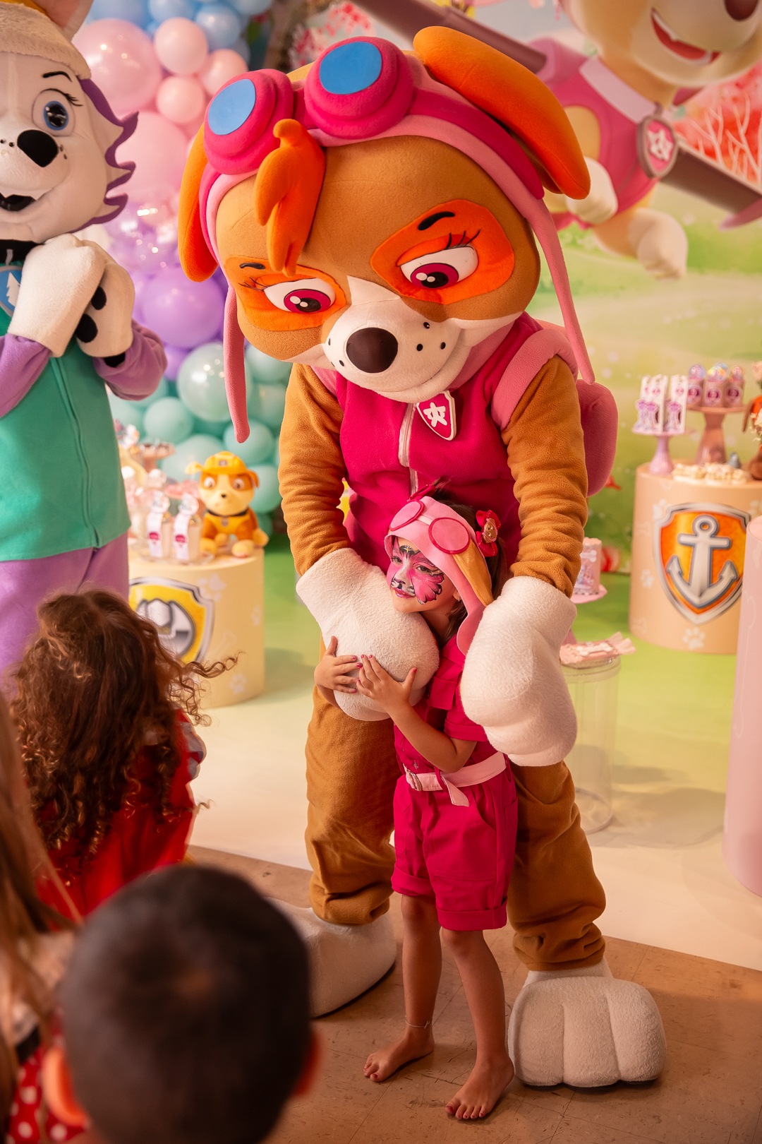 festa infantil aniversario 5 anos casa fantastica patrulha canina menina