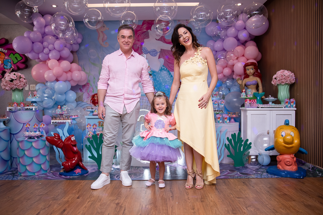 festa infantil aniversario 1 ano primeiro aninho buffet Splash menina Pequena Sereia fotos niver cobertura festa evento