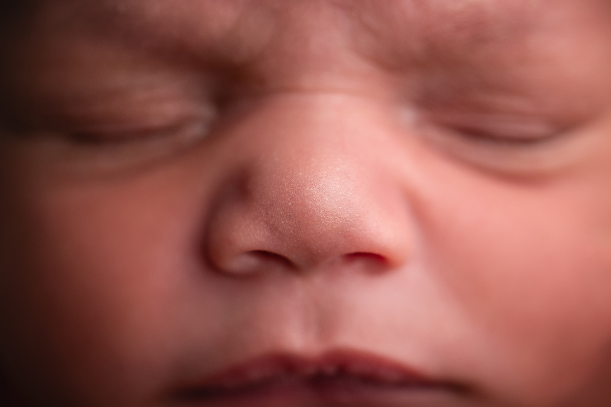 ensaio newborn detalhe nariz